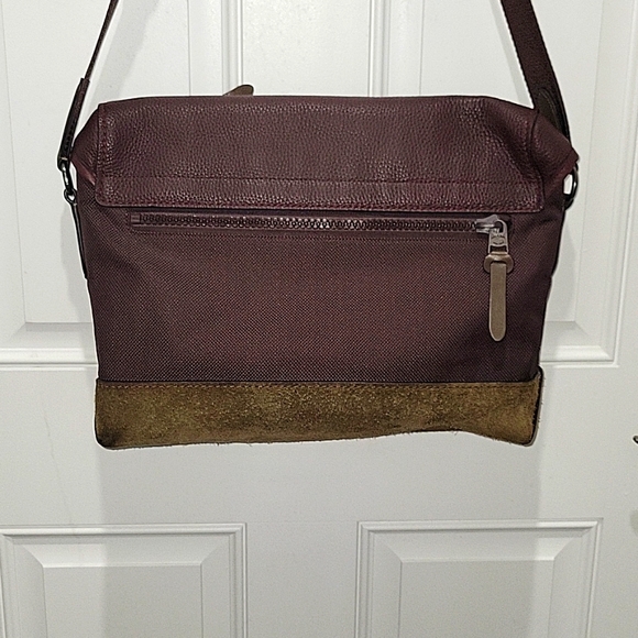 Coach Vintage  Manhattan Bike Messenger Shoulder Bag Bordeaux - Picture 2 of 9